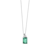 Halskette Comete Dame Storia Di Luce in Gold Smeraldo 0.6 Ct GLB1438 - GLB1438